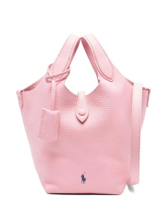 Polo Ralph Lauren top handle charm tote bag - Pink