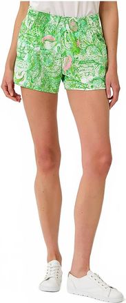 Lilly Pulitzer Upf 50+ Luxletic Backcourt Short In Resort White Ship To Shore