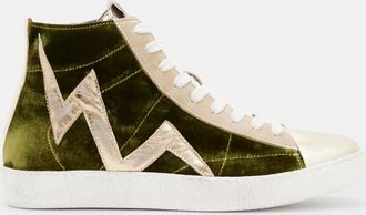 AllSaints Cotton Tundy Bolt High Top Leather Trainers, Size: UK 3/US 6/EU 36
