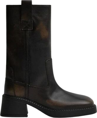 Miista Inaya Laarzen - Dames - Schoenen - Bruin - Maat: 36 EU Leer