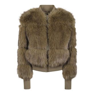 Patrizia Pepe Down Jacket - female - Patrizia Pepe - Faux Fur & Shearling Jackets - Green - S - Jackets