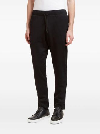 Aiezen drawstring trousers - men - Virgin Wool/Cotton - S - Black