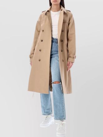 A.P.C. cotton double-breasted trench coat
