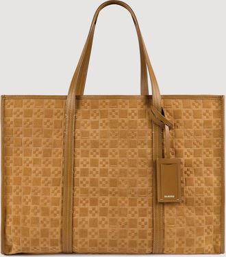 Sandro Split leather shopping bag
