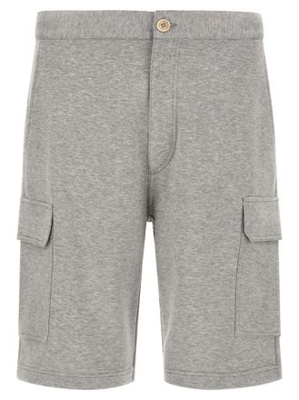 Brunello Cucinelli Grey Cargo Bermuda Shorts