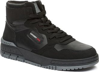 Crosby Schoenen, Heren, Zwart, 42 EU, Casual Enkellaarsjes Met Gesloten Neus