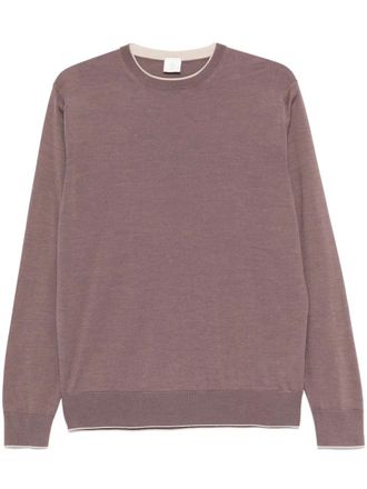 Eleventy crew neck sweater - Purple
