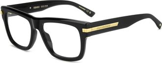 Dsquared2 Mode Bril Zwarte Frame 807 - Heren - Brillen - Zwart - 54 MM - Accessoires