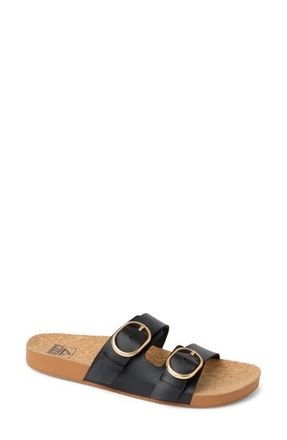 Reef Vista Kara Two-Strap Sandal in Black at Nordstrom, Size 11