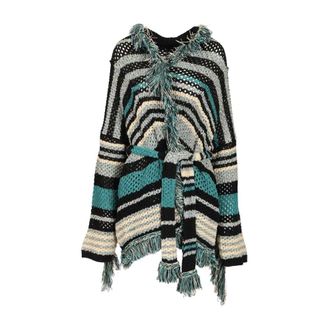 Alanui Ocean Stripes Cardigan - female - Alanui - Cardigans - Multicolor - S - Knitwear