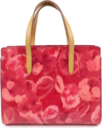 Louis Vuitton Catalina Limited Edition Monogram Vernis Ikat Pink Patent_Leather Handbag (Pre-Owned)