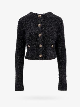 Balenciaga Cardigan cropped in maglia in tweed di cotone - BALENCIAGA - gender_Woman