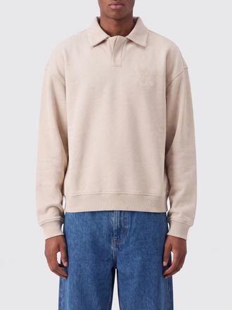 Daily Paper Clothing Cotton Polo-Style Sweatshirt with Tone-on-Tone Logo
