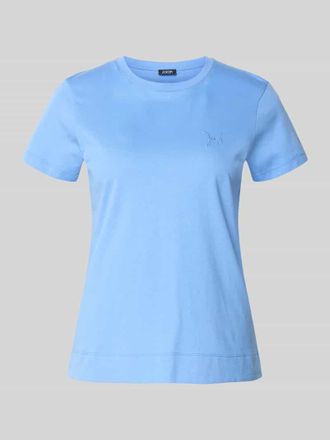 Joop T-Shirt mit Rundhalsausschnitt und Motiv-Stitching in Ocean, Gr&ouml;&szlig;e 34