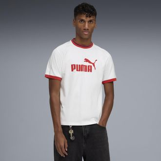 Puma T-shirt T7 Ringer da uomo, Abbigliamento, Bianco, XXL