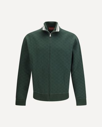 Gucci GG technical jersey zip Jacket Male S