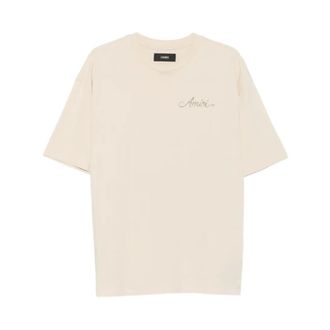 Amiri T-Shirts, male, Beige, Size: XL T-Shirts