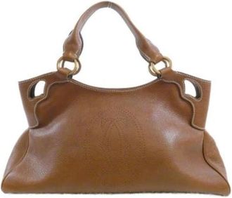 Cartier Pre-owned Handbags, female, Brown, Size: ONE SIZE Pre-owned Vintage Handbag