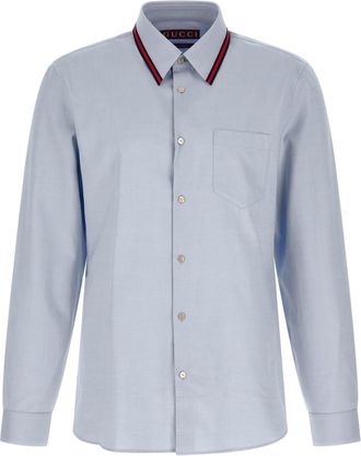 Gucci Light Blue Regular Solid Shirt