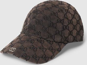 Gucci Embroidered Cotton Canvas Baseball Hat, Size XXS