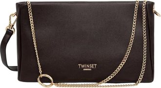 Twinset Crossbody tas Elle - Dames - Tassen - Bruin - Maat: ONE Size Leer