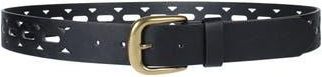 Linea Pelle Perforated Belt in Black at Nordstrom Rack, Size X-Large