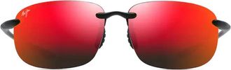 Maui Jim Hookipa XLarge - unisex - Zonnebrillen - Zwart - 68 MM - Accessoires