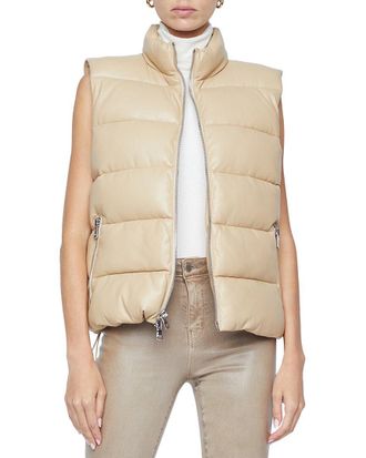 L'agence Lagence Tori Zipper Puffer Vest