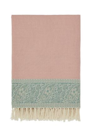 Morris & Co. Strawberry Thief - Severne Throw 130X170cm in Light Pink | Size: 130X170 cm