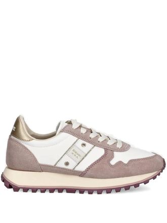 Blauer suede leather trainers - women - Leather/Suede/Rubber/Leather - 37 - White