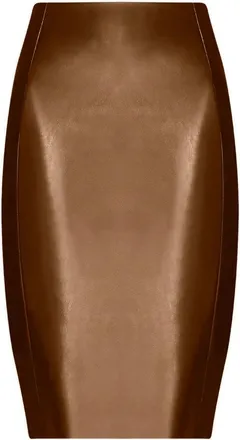 Wolford Gonna Jenna midi aderente - Marrone