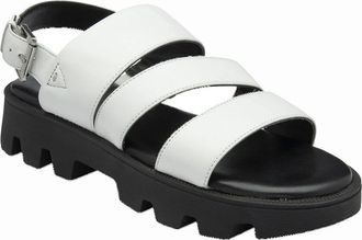 Lotus Womens Xena Womens Flatform Sandals - White - Size: 3