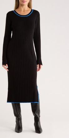 Stitchdrop Metropolitan Long Sleeve Sweater Dress in Black at Nordstrom Rack, Size X-Small