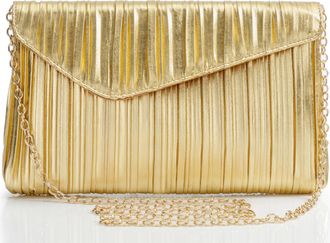 Babeyond Clutch Bags for Women - Elegant Evening Bags Party Handbags Pleated Flap Clutch with Chain for Party, Ball, and Wedding