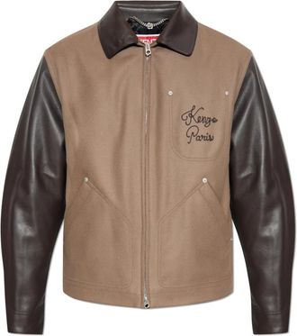Kenzo Wollen jas - Heren - Zomerjassen - Bruin - S - Wol - Jassen