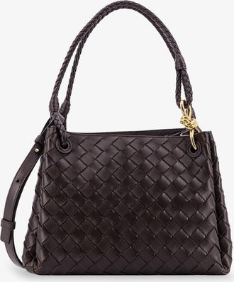 Bottega Veneta Borsa a spalla Parachute in pelle con motivo Intrecciato e dettaglio Knot - BOTTEGA VENETA - gender_Woman