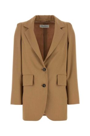 Max Mara Camel wool blend Kitten blazer