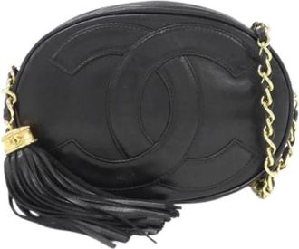 Chanel Pre-owned Vintage Shoulder Bag - Dames - Vintage Schoudertas - Zwart - ONE Size - Vintage