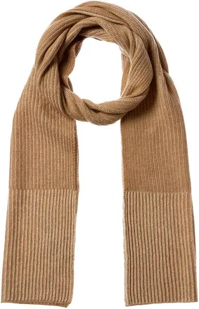 Fort&eacute; Cashmere Plaited Border Stripe Cashmere Scarf