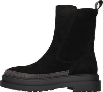 De Siena shoes Schoenen, Dames, Zwart, 40 EU, Su&egrave;de, Su&egrave;de Enkellaarsjes