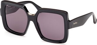 Max Mara MM0088 ERNEST 01A Womens Sunglasses Black Size 56