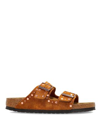 Birkenstock Arizona Brown Suede Slide