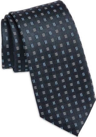 BOSS Geo Jacquard Silk Tie in Dk Bu at Nordstrom Rack