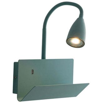 Fan Europe Applique gulp in metallo verde con braccio flessibile