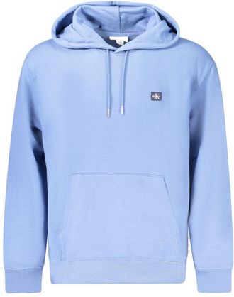 Calvin Klein Mens Classic Pullover Cotton Hoodie - Light Blue - Size X-Large