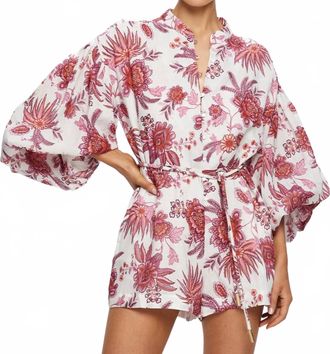 Kivari Bailey Playsuit In Red