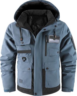 Generic Warm Waterproof Coat Womens, Ski Jacket Women: Snow Jackets Fleece Windproof Parka Plus Size Waterproof Coat with Hood Outdoor Winter Coats Thermal Sn