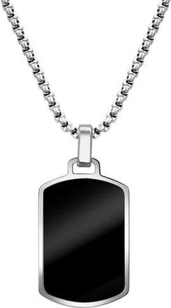 Van Heusen Mens Dog Tag Necklace in Black at Nordstrom Rack