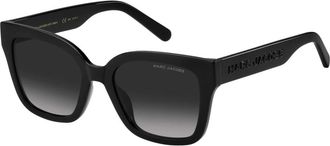 Marc Jacobs Zwart/Grijs Getinte Zonnebril - Dames - Zonnebrillen - Zwart - 53 MM - Accessoires