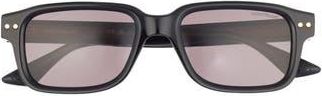 Montblanc 53mm Square Sunglasses in Black Black Grey at Nordstrom Rack